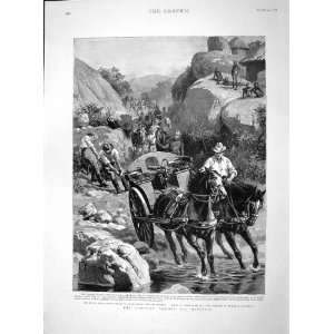   1893 MATABELE BRITISH ARMY AFRICA MAXIM GUN WAR HORSES