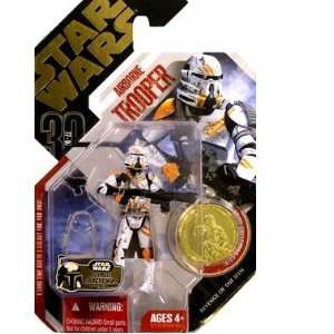  STAR WARS AIRBORNE TROOPER GOLD COIN GALACTIC HUNT CHASE 