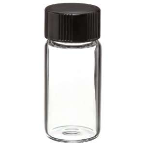 Wheaton W224607 Borosilicate Glass 4mL Shorty Vial in Lab File, with 