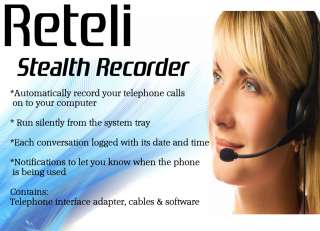 Now you can automatically or manually record your telephone calls to 