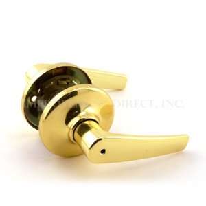   93001 512 Privacy Set Delta Lever, Polished Brass