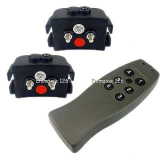 Rechargeable Battery Remote Two 2 Dog Training Collar 6 Levels Shock 