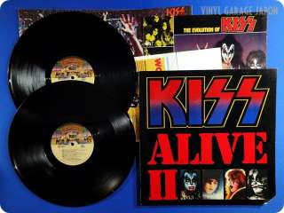 KISS Alive II Booklet 1977 US Press Paul Stanley Gene Simmons 2LP 