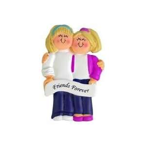   Says Friends Forever, Personalized Christmas Ornament