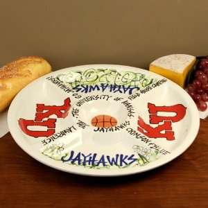    NCAA Kansas Jayhawks Ceramic Veggie Tray
