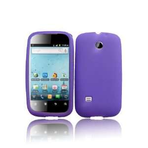  Huawei M865 Ascend 2 Silicone Skin Case   Purple (Free 