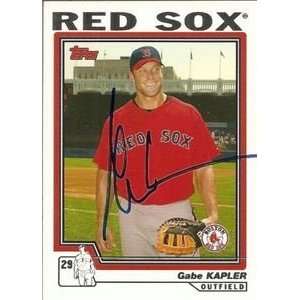   Gabe Kapler Signed Boston Red Sox 2004 Topps Card