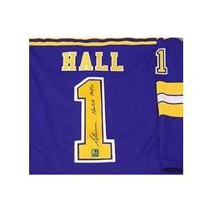 Glenn Hall Autographed Hockey Jersey (St. Louis Blues)  