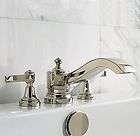 RESTORATION HARDWARE CAMPAIGN ROMAN TUB FAUCET SAT NICK