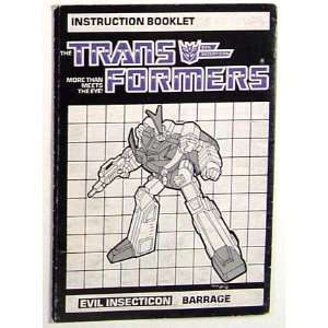  Instruction Manual   Barrage   Grade B Toys & Games