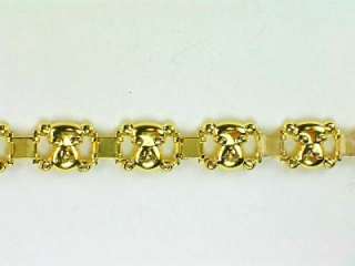 BABIES ALL AROUND TEDDY BEAR 14K GF 5  6  7 BRACELET  