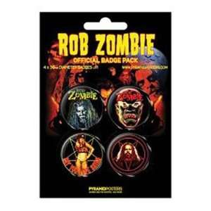    Pyramid International   Rob Zombie pack 4 badges Toys & Games