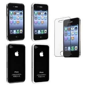   for Apple® iPhone® 4 4S   Clear / Black, Clear / White Electronics