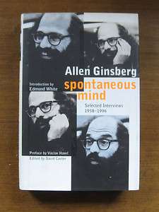 1st/1st SIGNED allen ginsberg spontaneous mind selected interviews 