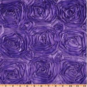   Satin Ribbon Rosette Lilac Fabric By The Yard Arts, Crafts & Sewing
