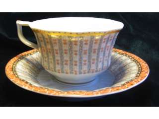 This teacup and saucer set also has a lot of GREY, making it a nice 