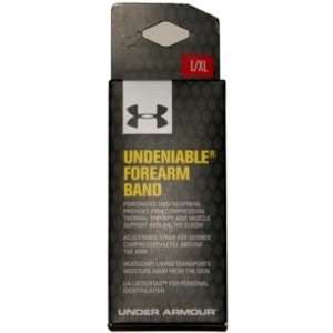  Under Armour Undeniable Heat Gear Forearm Band Black (L/XL 
