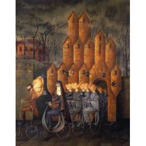FRAMED oil paintings   Remedios Varo   24 x 30 inches   Towards the 
