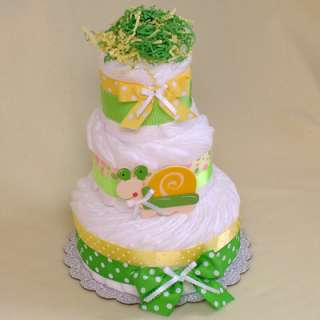 Baby Shower Decoration DIAPER CAKE Fun Snail Pampers  