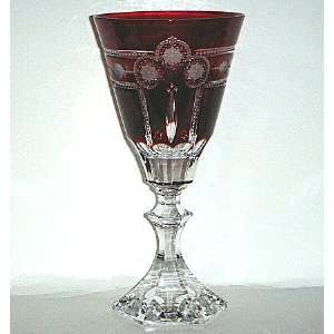 Varga Majestic Raspberry Water Goblet 