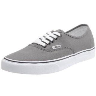 Vans Kids Authentic Skate Shoe (Grade School) Grey/Black by Vans