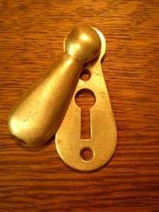   Key Hole Cover Escutcheon Antique Victorian Hidden Keyhole  