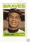 Felipe Alou Braves Giants Signed 1964 Topps Card  