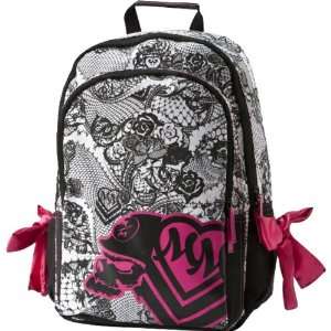 Metal Mulisha Bookin Girls Racewear Backpack   Black/White / One Size
