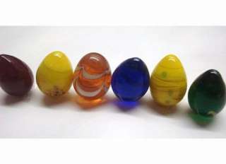Lot of 24 MURANO GLASS Venetian Miniature Egg Candy Dish Decorative 