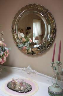 SALE~Venetian Glass Mirror~Gold~Art Deco~Paris Apt Chic  