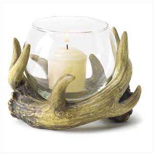 LOT OF 2 RuStIc DEER VENADO ANTLER CANDLEHOLDER  