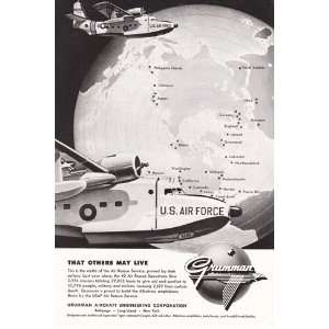   Ad 1957 Grumman, Air Force That Others May Live Grumman Books