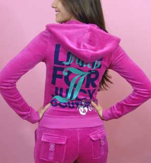   For Juicy Velour PINK G&P Glitter J Tracksuit 2PC Set M L XL  