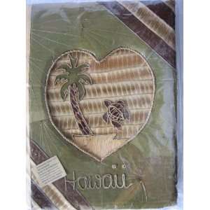  80 Picture Hand Made Leaf Album with Palm Tree in Heart 