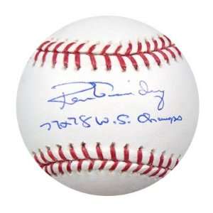  Signed Ron Guidry Baseball   77 & 78 WS Champs PSA DNA 