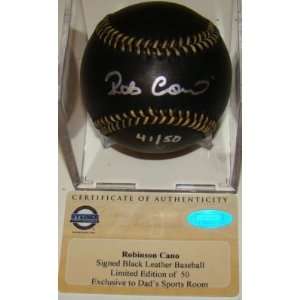  Robinson Cano SIGNED Black Official Baseball LE STEINER 