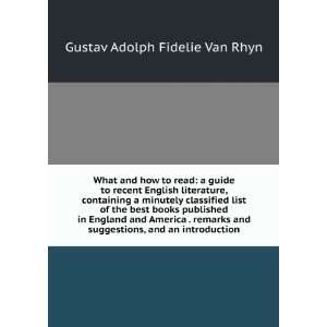   and an introduction Gustav Adolph Fidelie Van Rhyn  Books