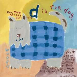  d is for dog   wall art by kaori watanabe