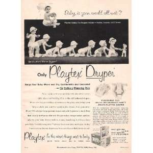  Diapers 1952 Original Vintage Ad with Cute Baby 