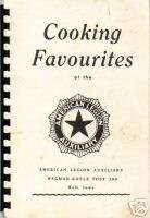 HULL IA VINTAGE *COOKING FAVOURITES *IOWA COOK BOOK *AMERICAN LEGION 