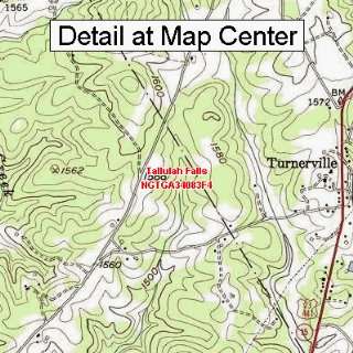  USGS Topographic Quadrangle Map   Tallulah Falls, Georgia 