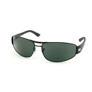 Ray Ban Rb3395 Matt Black Frame/Grey/Green Lens Metal Sunglasses, 65mm