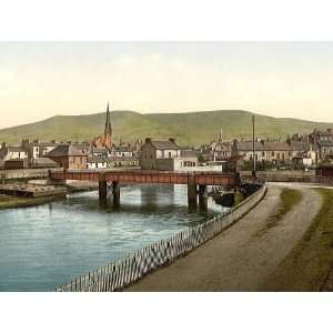  Vintage Travel Poster   Girvan from New Road Scotland 24 X 