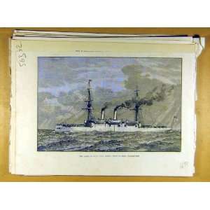  1890 American Navy Uss Boston Steel Unarmoured Ship