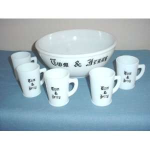  McKee Tom & Jerry Bowl & 5 Mugs 