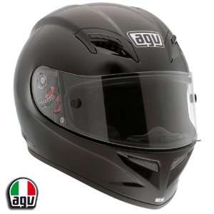   Solid Black Motorcycle Helmet Large AGV SPA   ITALY 0361O4C0001009