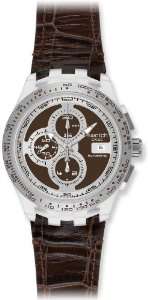 com Swatch Irony Chrono Automatic Right Track Brown Dial Mens watch 