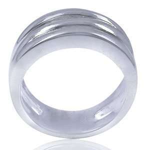   Silver Plain Spring Ring size 7  Arts, Crafts & Sewing