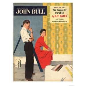  John Bull, DIY Wallpapering Decorating Magazine, UK, 1956 