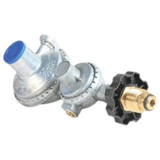 Camco 59333 RV Horizontal Two Stage Propane Regulator with P.O.L.